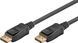 Кабель монітора-сигнальний DisplayPort M/M 3.0m Goobay (75.06.4864) v2.1 10K@30Hz 19pin Gold