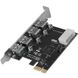 Перехідник обладнання PCIe-USB3.0 A Lucom(62.09.8405) x4 62.09.8405 фото 1