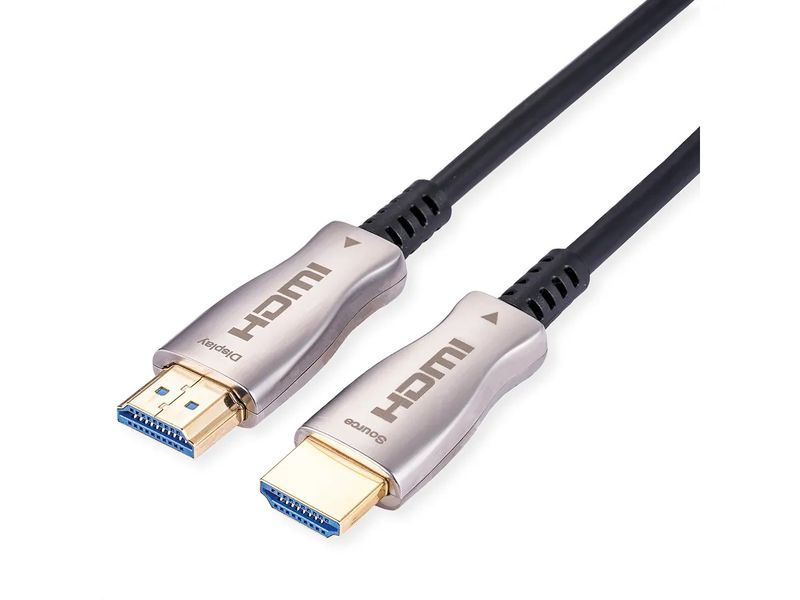 Кабель монітора-сигнальний HDMI M/M 15.0m Lucom (78.01.3223) v2.1 8K@60Hz Optical Hybrid Act 78013223 фото