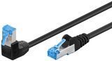Патч-корд RJ45 SFTP6a 0.25m Goobay (75.05.1555) patch AWG27 1x90&deg; PoE+ LSOH Cu 75.05.1555 фото
