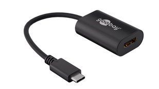 Перехідник відео USB Type-C-HDMI M/F Goobay (75.03.8532) (USB 3.0) 0.2m Pas 4K@60Hz v2.0 75.03.8532 фото