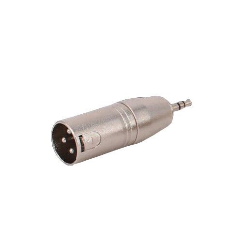 Перехідник аудіо XLR 3p-Jack 3.5mm 3pin M/M Lucom (84.00.7124) адаптер Metal корпус 84.00.7124 фото