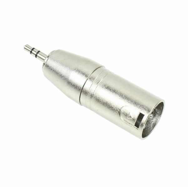 Перехідник аудіо XLR 3p-Jack 3.5mm 3pin M/M Lucom (84.00.7124) адаптер Metal корпус 84.00.7124 фото