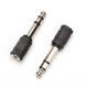 Перехідник аудіо Jack 3.5mm 3pin-6.3mm F/M Lucom (62.09.8143) адаптер Stereo Plastic