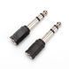 Перехідник аудіо Jack 3.5mm 3pin-6.3mm F/M Lucom (62.09.8143) адаптер Stereo Plastic