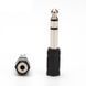 Перехідник аудіо Jack 3.5mm 3pin-6.3mm F/M Lucom (62.09.8143) адаптер Stereo Plastic