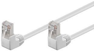 Патч-корд RJ45 FTP5e 0.25m Goobay (75.09.6060) patch AWG26 2x90&deg; D=5.4mm Gold 75.09.6060 фото