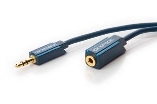 Кабель аудіо-подовжувач Jack 3.5mm 3pin M/F 1.5m ClickTronic (75.07.0486) Casual D=3.9mm 42xWires AUX 75.07.0486 фото