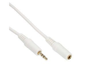 Кабель аудіо-подовжувач Jack 3.5mm 3pin M/F 1.0m InLine (77.W9.9934) Stereo AUX D=4.0mm Gold 77.W9.9934 фото