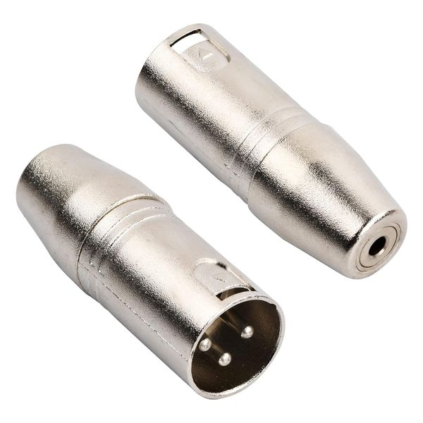 Перехідник аудіо XLR 3p-Jack 3.5mm 3pin M/F Lucom (84.00.7125) адаптер Metal корпус 84.00.7125 фото