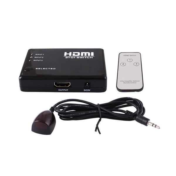 Перехідник відео HDMI 3x1 (Switch) Lucom (62.09.8005) Selector 1080p Act auto+пульт