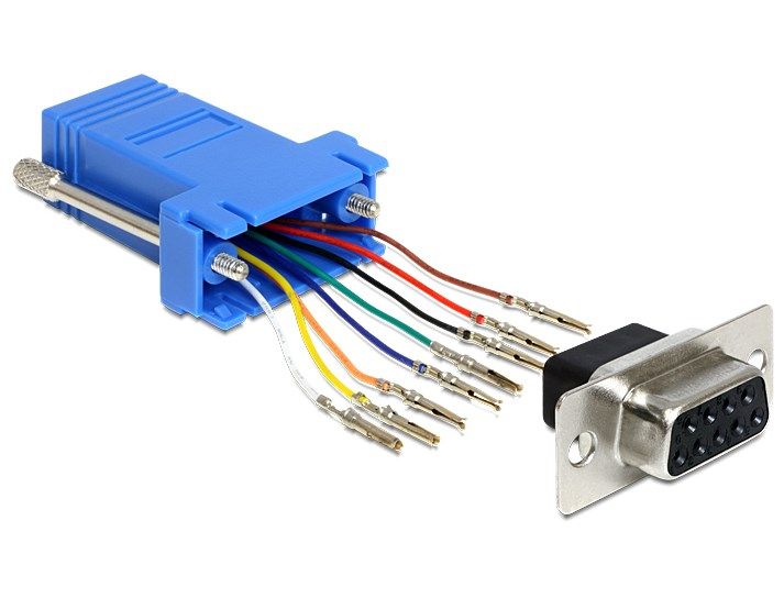 Перехідник обладнання COM(DB9)-RJ45 UTP5e F/F Lucom (62.09.8014) Assemble Kit (RS232 over TP) 62.09.8014 фото