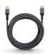 Кабель монітора-сигнальний DisplayPort-HDMI M/M (HDMIекран) 3.0m Goobay (75.06.5270) 4K@60Hz D=6.0mm Textile Plus 75.06.5270 фото 3