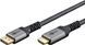 Кабель монітора-сигнальний DisplayPort-HDMI M/M (HDMIекран) 3.0m Goobay (75.06.5270) 4K@60Hz D=6.0mm Textile Plus 75.06.5270 фото 1