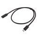 Кабель пристроїв-подовжувач USB Type-C M/F 0.5m Gutbay (78.01.2969) (USB3.2) 10Gbps 100W 4K@60Hz Cu 78.01.2969 фото 2