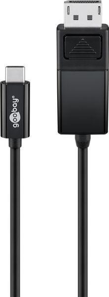 Кабель монітора-сигнальний USB Type-C-DisplayPort M/M (DP-екран) 1.2m Goobay (75.05.5984) (USB3.1Gen2) v1.2 4K@60Hz 75.05.5984 фото