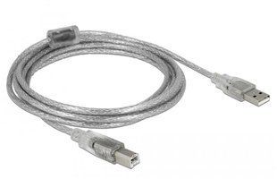 Кабель принтера USB2.0 A-B M/M 3.0m Delock (70.08.3895) AWG24+28 Ferrite D=4.0mm 70.08.3895 фото