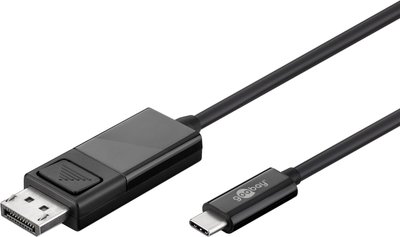 Кабель монітора-сигнальний USB Type-C-DisplayPort M/M (DP-екран) 1.2m Goobay (75.05.5984) (USB3.1Gen2) v1.2 4K@60Hz 75.05.5984 фото