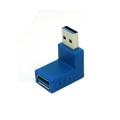 Перехідник обладнання USB3.0 A M/F Lucom (62.04.0304) адаптер кутовий 90°вверх Up 62.04.0304 фото