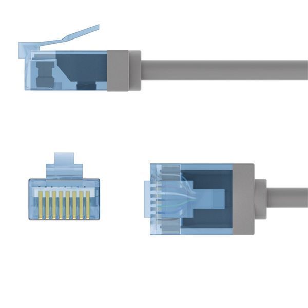 Патч-корд RJ45 UTP6a 2.0m Goobay (75.07.4223) patch Slim Ultra Flexi PoE+ Cu 75.07.4223 фото