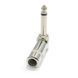 Перехідник аудіо Jack 6.3mm-конектор Lucom (84.00.7126) /M Mono Metal 90&deg; під пайку