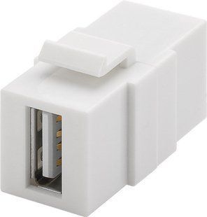 Перехідник обладнання USB2.0 A F/F (Keystone) Goobay (75.07.9909) Modul 75.07.9909 фото