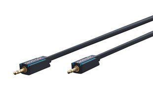 Кабель аудіо-сигнальний Jack 3.5mm 3pin M/M 5.0m ClickTronic (75.07.0480) Casual 2xShield D=3.9mm AUX AW27 75.07.0480 фото