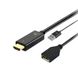 Перехідник відео DisplayPort-HDMI F/M (DP-екран) Lucom (84.00.7162) v1.2 4K@60Hz 0.15m USB-Power 84.00.7162 фото 1