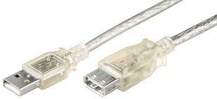 Кабель пристроїв-подовжувач USB2.0 A M/F 1.8m Goobay (75.06.8975) AWG24+28 2xShielded D=4.0mm Cu 75.06.8975 фото