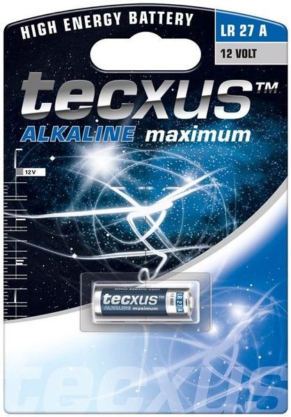 Аксесуари мобільні Батарейка Tecxus (75.02.3215) AAAA LR27 1шт Alkaline 26mAh