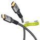Кабель монітора-сигнальний HDMI M/M 0.5m Goobay (75.06.4992) v2.0 4K@60Hz D=5.5mm 3xS Textile 75.06.4992 фото 2