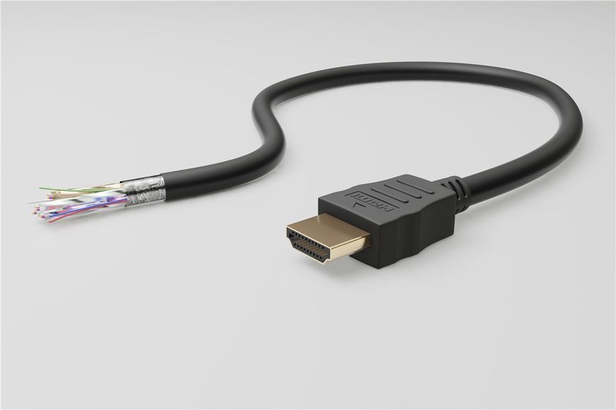 Кабель монітора-подовжувач HDMI M/F 1.5m Goobay (75.06.1308) HS+HEC+ARC D=6.0mm 4K@60Hz Gold 75.06.1308 фото