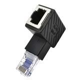 Перехідник мережевий RJ45 UTP6 Lucom (62.09.8268) M/F адаптер кутовий 90&deg;вниз 62.09.8268 фото