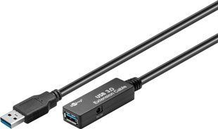 Кабель пристроїв-подовжувач USB3.0 A M/F (Active) 5.0m Goobay (75.09.5727) Repeater D=6.0mm (каскад 2x) 75.09.5727 фото