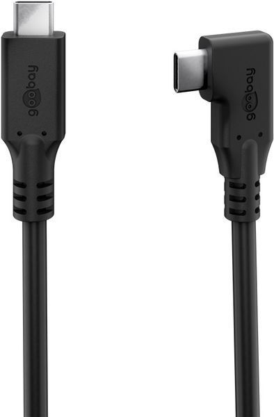 Кабель пристроїв USB Type-C M/M 2.0m Goobay (75.07.9431) (USB4) 40Gbps 100W 8K@60Hz 90&deg; 75.07.9431 фото