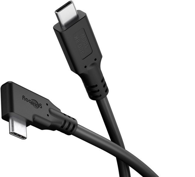 Кабель пристроїв USB Type-C M/M 2.0m Goobay (75.07.9431) (USB4) 40Gbps 100W 8K@60Hz 90&deg; 75.07.9431 фото