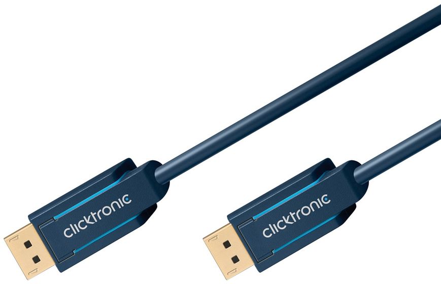 Кабель монітора-сигнальний DisplayPort M/M 2.0m ClickTronic (75.04.0994) v1.4 8K@60Hz 19pin D=7.3mm OFCu 75.04.0994 фото