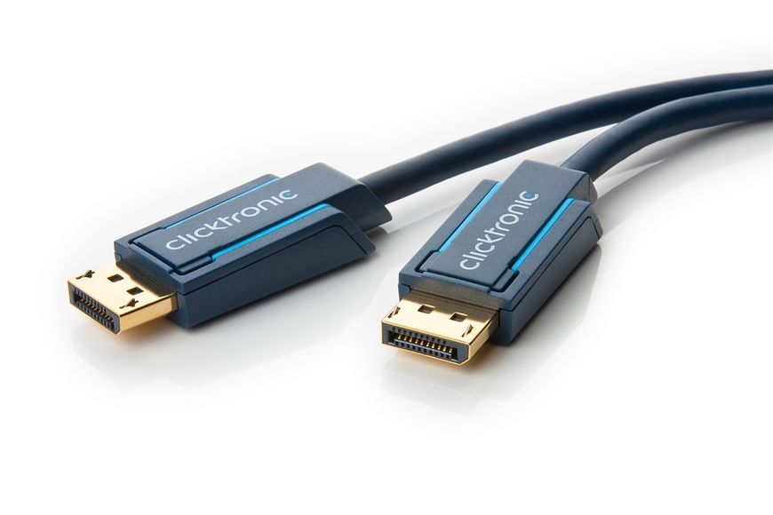 Кабель монітора-сигнальний DisplayPort M/M 2.0m ClickTronic (75.04.0994) v1.4 8K@60Hz 19pin D=7.3mm OFCu 75.04.0994 фото