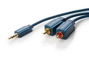 Кабель аудіо-адаптер Jack 3.5mm 3pin-RCAx2 M/M 10.0m ClickTronic (75.07.0471) Casual D=3.9+6.0mm 42xWires 75.07.0471 фото