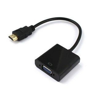 Перехідник відео HDMI->VGA HD15 (VGA-екран) Lucom (62.09.8468) Pas 1080p 0.20m D=6.0mm Gold 62.09.8468 фото