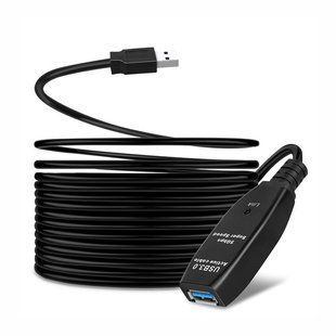 Подовжувач пристроїв USB3.0 A M/F (Active) 10.0m Lucom (84.00.7158) 900mA каскад 2х 84.00.7158 фото