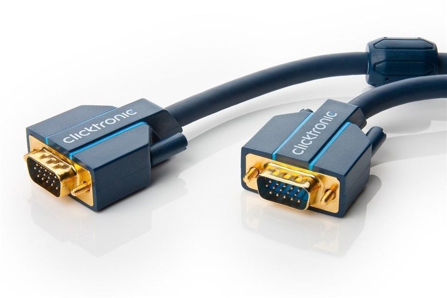 Кабель монітора-сигнальний VGA HD15 M/M 3.0m ClickTronic (75.07.0352) Casual D=8.0mm Oxygen 128xWire 75.07.0352 фото Кабель монітора-сигнальний VGA HD15 M/M 3.0m ClickTronic (75.07.0352) Casual D=8.0mm Oxygen 128xWire 75.07.0352 фото