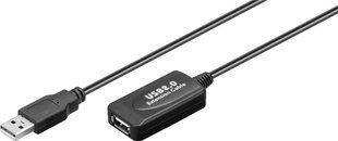 Подовжувач пристроїв USB2.0 A M/F (Active) 10.0m Goobay (75.09.5119) D=4.2mm 2xShielding каскад 2х 75.09.5119 фото