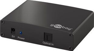 Перехідник аудіо Toslink 1x4 F/F (Splitter) Goobay (75.05.8975) Act Metal оптичний LED 75.05.8975 фото