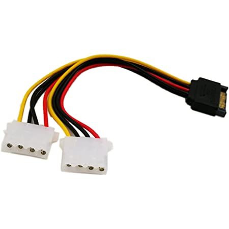 Кабель живлення внутрішній MoleX-SATA 15p F/M Lucom(62.09.8083) (2xMolex) 0.19m Y-form 62.09.8083 фото