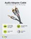 Кабель аудіо-сигнальний Jack 3.5mm 3pin-RCAx2 M/M 3.0m Goobay (75.06.5289) Slim Shielded Plus Textile Cu 75.06.5289 фото 5
