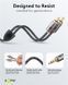 Кабель аудіо-сигнальний Jack 3.5mm 3pin-RCAx2 M/M 3.0m Goobay (75.06.5289) Slim Shielded Plus Textile Cu 75.06.5289 фото 6