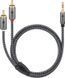 Кабель аудіо-сигнальний Jack 3.5mm 3pin-RCAx2 M/M 3.0m Goobay (75.06.5289) Slim Shielded Plus Textile Cu 75.06.5289 фото 3