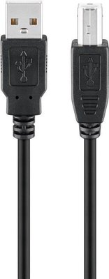 Кабель принтера USB2.0 A-B M/M 3.0m Goobay (75.03.3320) AWG24+28 2xShielded D=3.4mm Cu 75.03.3320 фото