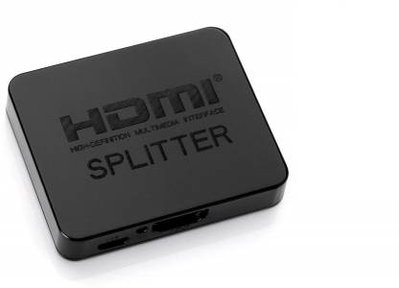 Перехідник відео HDMI 1x2 (Splitter) Lucom (62.09.8219) Act v1.4 4K@30Hz 3D USB-power 62.09.8219 фото
